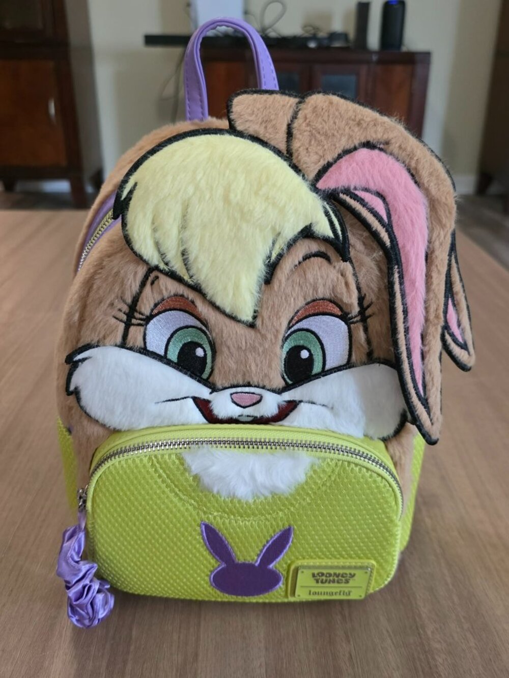 Loungefly Looney Tunes Lola Bunny Plush Mini Backpack NWT